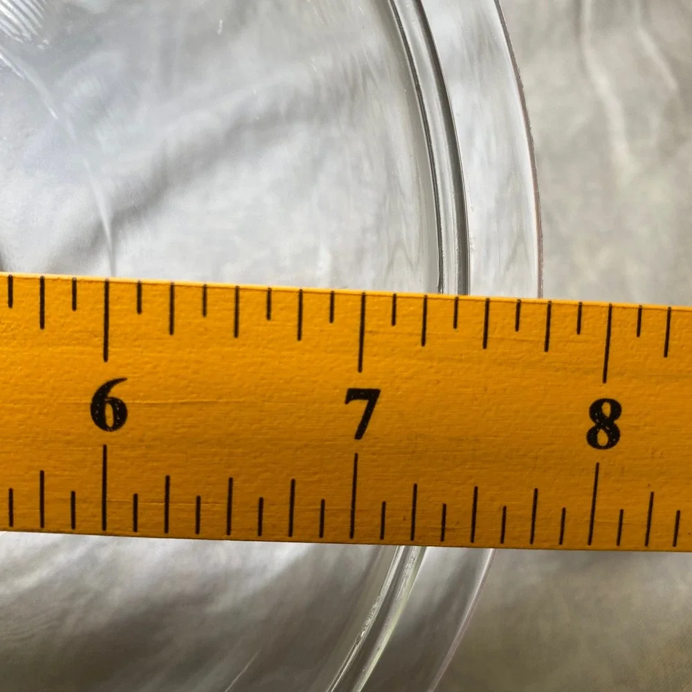 Vintage Clear Glass Replacement Lid 8-1/8